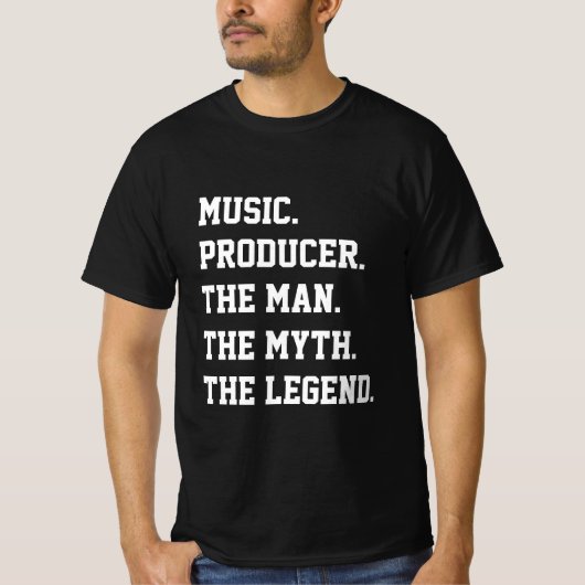 Musikerin Der Mann der Mythos der Legende T-Shirt (Vorderseite)