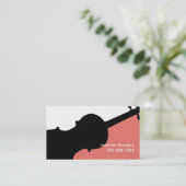 Musikerin des Violin Teacher Player Music Studio Visitenkarte (Stehend Vorderseite)