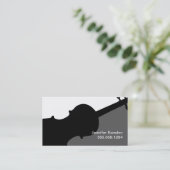 Musikerin des Violin Teacher Player Music Studio Visitenkarte (Stehend Vorderseite)
