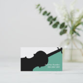 Musikerin des Violin Teacher-Studios Visitenkarte (Stehend Vorderseite)