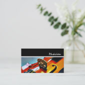 Musikerin des Violin Teacher-Studios Visitenkarte (Stehend Vorderseite)