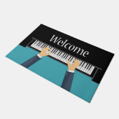 Musikerin Fußmatte (Schrägansicht)