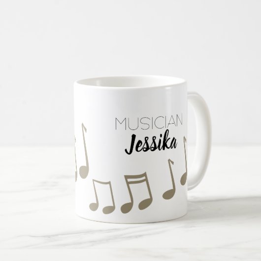 Musikerin Kaffeetasse (VorderseiteRechts)