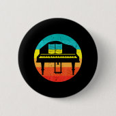 Musikerin Pianist Keyboard Player Piano Button (Vorderseite)