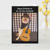 Musikerin Son Birthday Karte (Gelbe Blume)