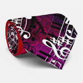 Musikerische Musiknoten Krawatte (Gerollt)