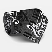 Musikerische Musiknoten Krawatte (Gerollt)