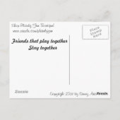 Musikerkarte "Friends That Play Together" Postkarte (Rückseite)