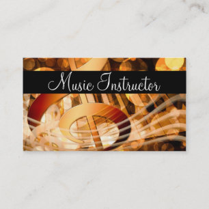 Musikerkarte für Musiklehrer Visitenkarte