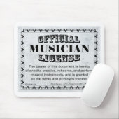 Musikerlizenz Mousepad (Mit Mouse)