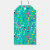 Musikermerinnendrucke - Türkis, mehrfarbig Geschenkanhänger (Vorderseite)