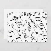 Musikermerke 3 postkarte (Vorne/Hinten)
