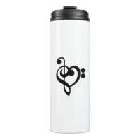 Musikermusikherz - Treble Bass Clef