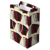 Musikermusiklehrer Mittlere Geschenktüte (Rückseite Schrägansicht)