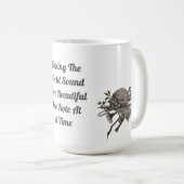 Musikermusiklehrer Vintages Musikinstrument Kaffeetasse (VorderseiteRechts)