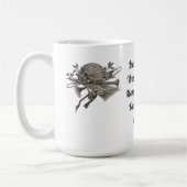 Musikermusiklehrer Vintages Musikinstrument Kaffeetasse (Links)