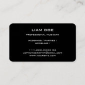 Musikermusiklehrer Visitenkarte (Rückseite)