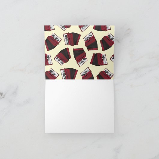 Musikermusiklehrer von Accordion Instrument (Innenseite)