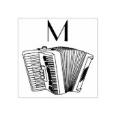 Musikermusiklehrer von Accordion Instrument Gummistempel (Prägung)