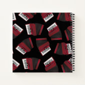 Musikermusiklehrer von Accordion Instrument Notizblock (Rückseite)