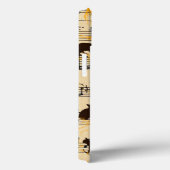 Musikernoten und Kätzchen Case-Mate iPhone Hülle (Rückseite / Rechts)