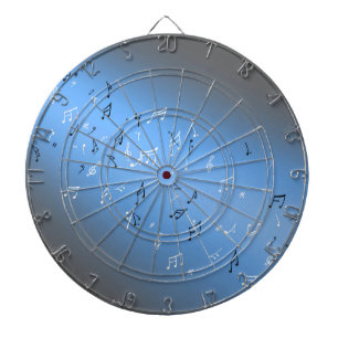 Musikernotes Blue Moon Dartboard Dartscheibe