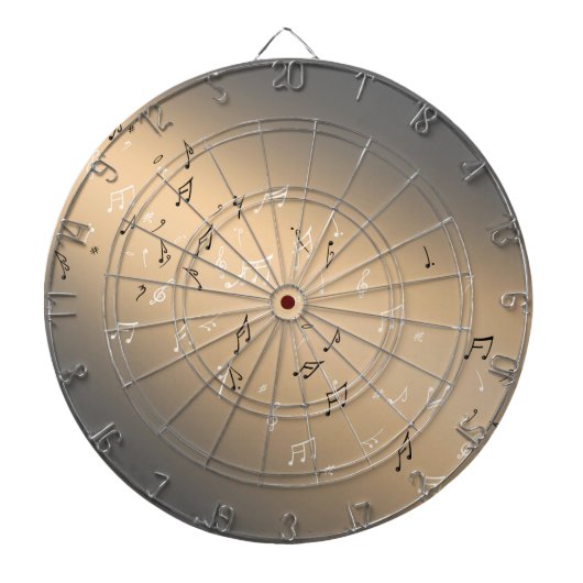 Musikernotes Golden Moon Dartboard Dartscheibe (vorne)