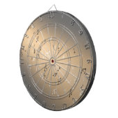 Musikernotes Golden Moon Dartboard Dartscheibe (Vorderseite rechts)