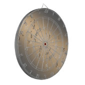 Musikernotes Golden Moon Dartboard Dartscheibe (Vorderseite Links)