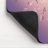 Musikernotizen Lila Mouse Mat Mousepad (Ecke)