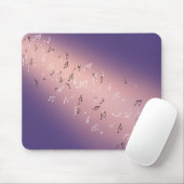 Musikernotizen Lila Mouse Mat Mousepad (Mit Mouse)