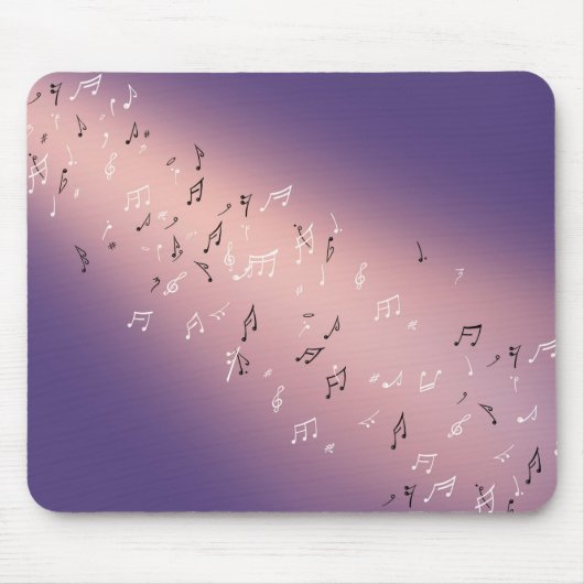 Musikernotizen Lila Mouse Mat Mousepad (Vorne)