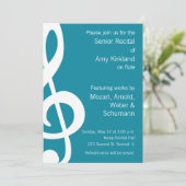 MusikErwägung Einladung (Stehend Vorderseite)