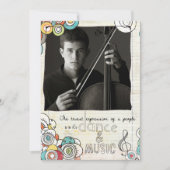 Musikerwägungsgrund laden ein einladung (Vorderseite)