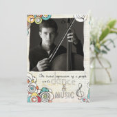 Musikerwägungsgrund laden ein einladung (Stehend Vorderseite)