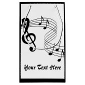 Musikerzähler Kleine Geschenktasche Geschenktüte (Rückseite)