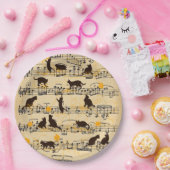 Musikerzeugnisse und Kitten Pappteller (Party)