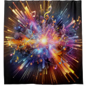 Musikexplosion Duschvorhang (Vorderseite)