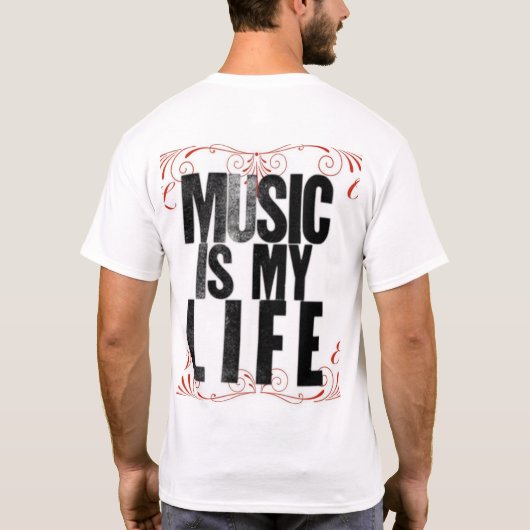 Musikfans T-Shirt (Rückseite)