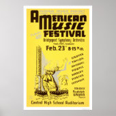 Musikfestival Amerika 1938 WPA Poster (Vorne)