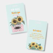 Musikfestival Geburtstagsfeier VIP Ausweis (Vorder- & Rückseite)