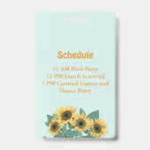 Musikfestival Geburtstagsfeier VIP Ausweis (Rückseite)