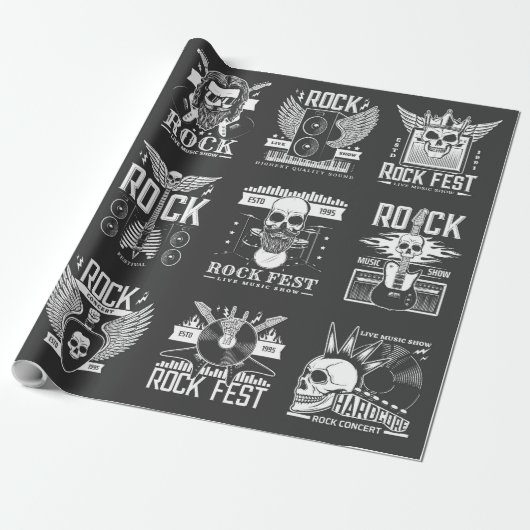 Musikfestival Geschenkpapier (Ungerollt)