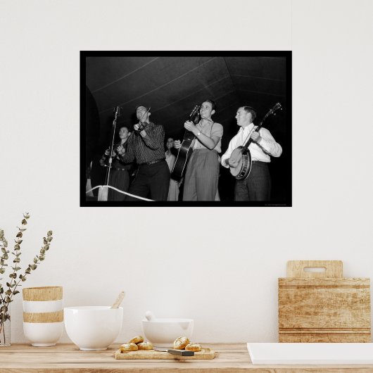 Musikfestival in Asheville, NC 1938 Poster (Küche)