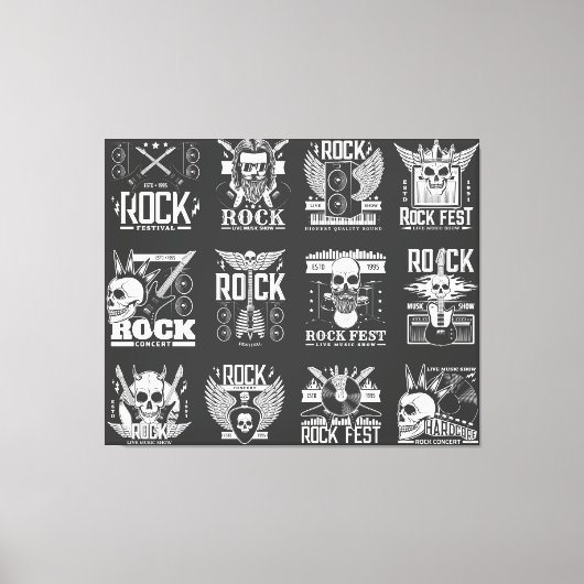 Musikfestival Leinwanddruck (Vorderseite)