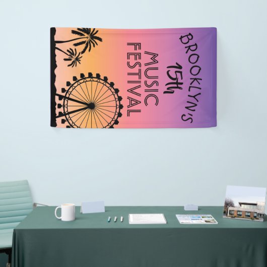Musikfestival Party Banner (Messeveranstaltung)