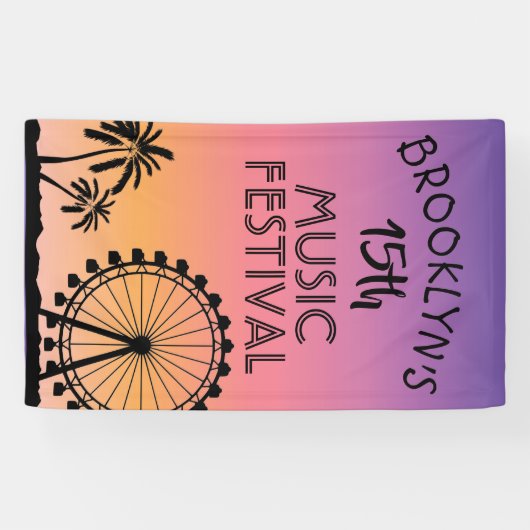 Musikfestival Party Banner (Horizontal)