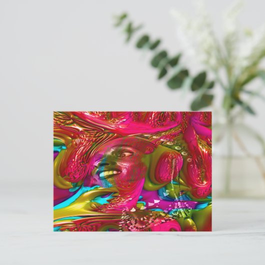 Musikfestival Postkarte (Stehend Vorderseite)