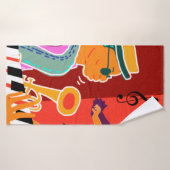 Musikfestival Retro Contro Jazz Badehandtuch (Badehandtuch)