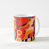 Musikfestival Retro Contro Jazz Kaffeetasse (VorderseiteRechts)